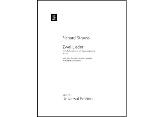 楽天ブックス 輸入楽譜 シュトラウス Richard 2つの歌曲 Op 26 低声用 英語 独語 リヒャルト シュトラウス全集版 シュトラウス Richard 本